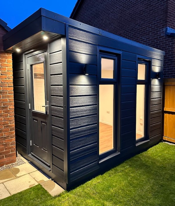 garden room cost exterior finish and lighting