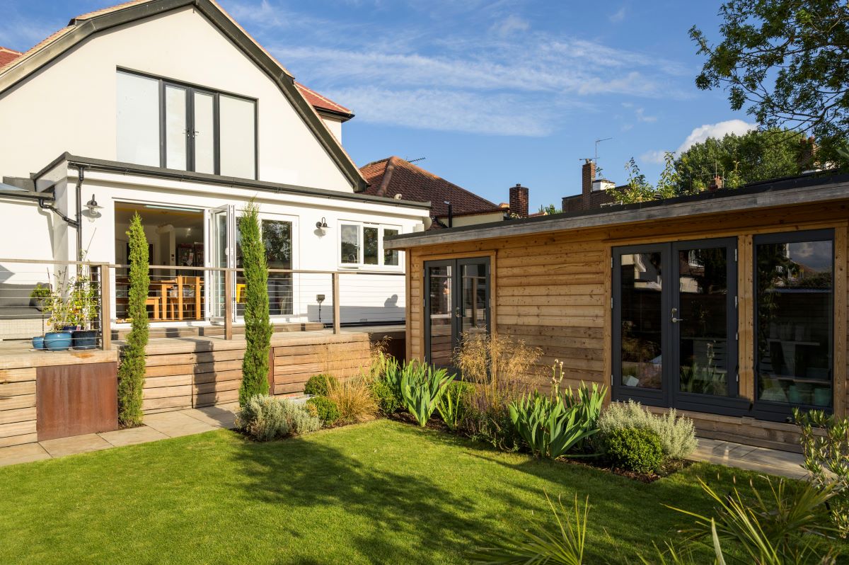 garden room costs of structure next to house