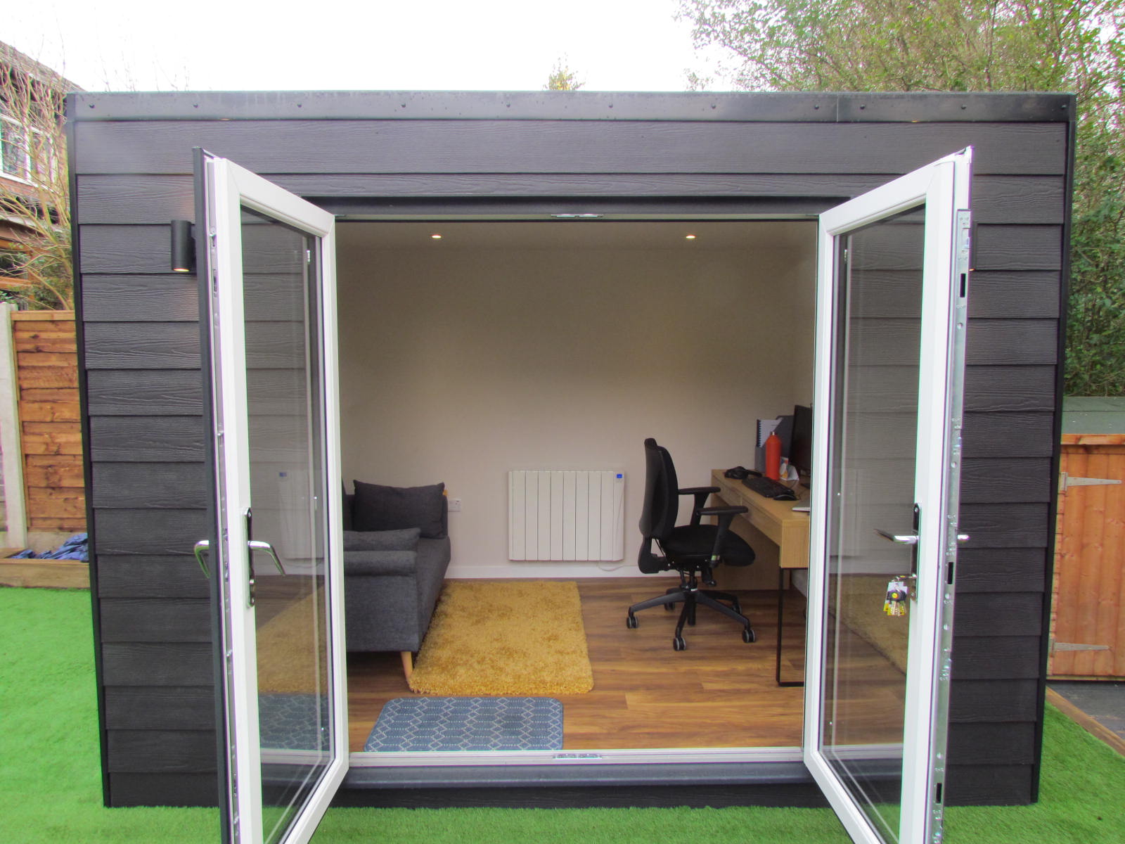 medium sized garden room as home office