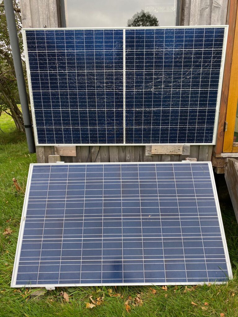 solar panels to power garden room heating