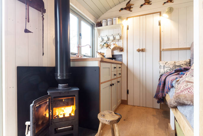 wood burner for garden room heating option